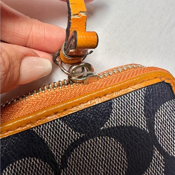 Coach Berly Blue and Tan Wallet - Picture 6 of 6